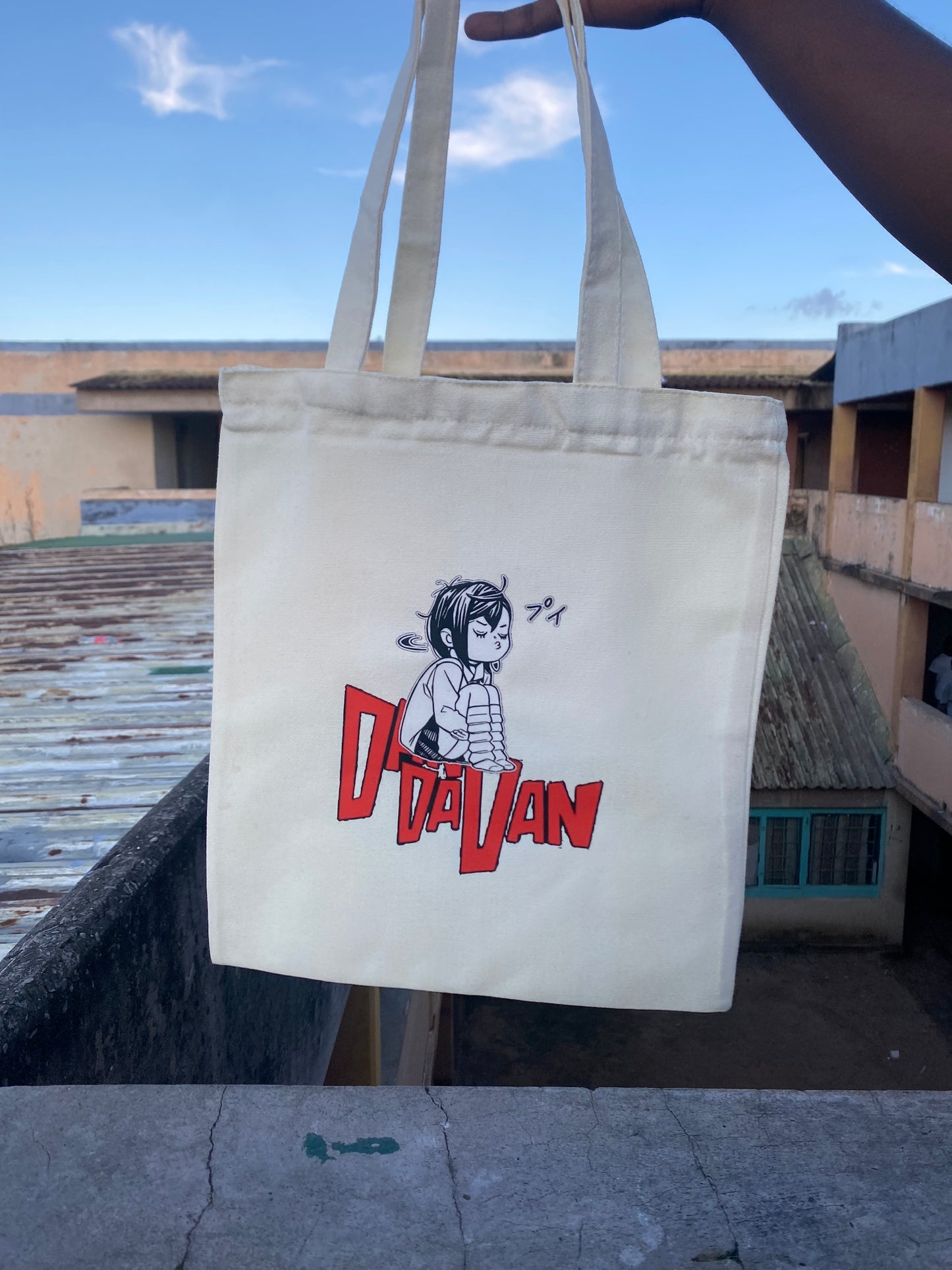 Anime themed tote bags