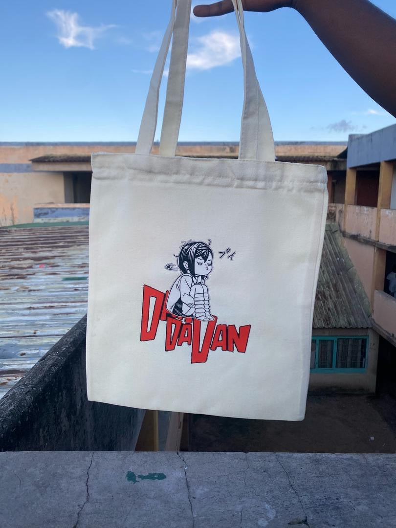 Anime themed tote bags